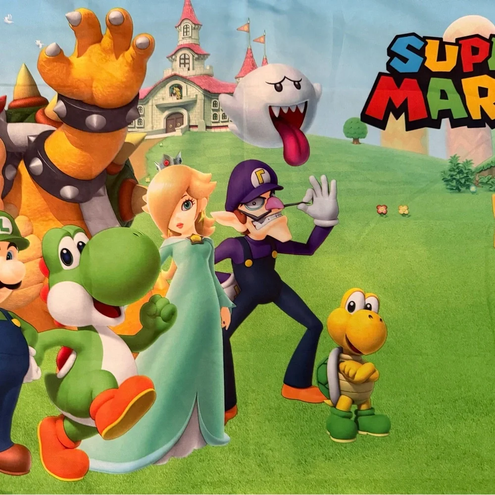 Nintendo Super Mario Zippered Body Pillow Case/Cover